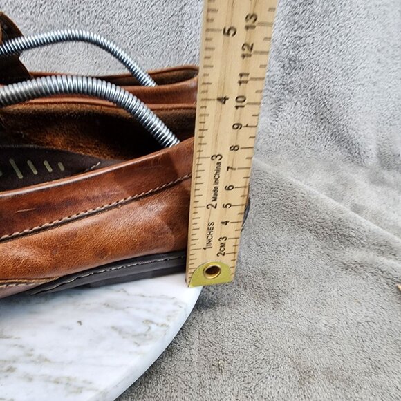 Rockport Shoes Mens Size 12 Brown Leather Slip On Driving Mocassin *GUC* main image 11